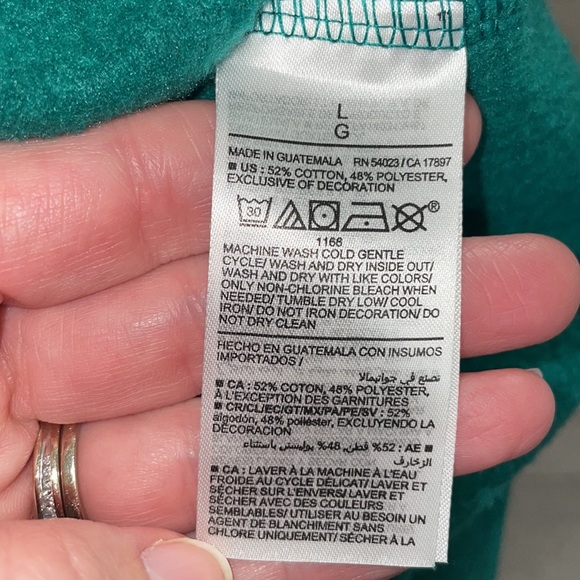 Old Navy Holiday Graphic Sweatshirt “I Tried to Be Good”, Men’s Lg - Picture 5 of 5